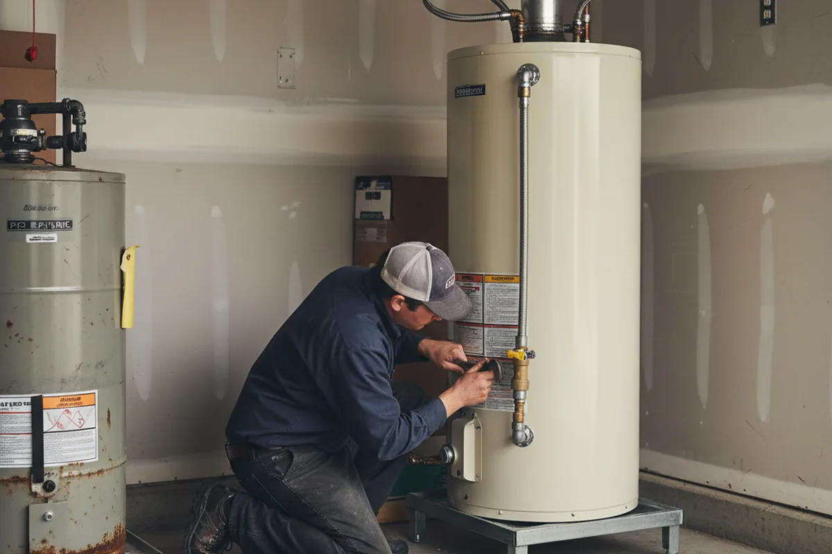 Water heater and shutoff valve replacement in Liberty Hill
