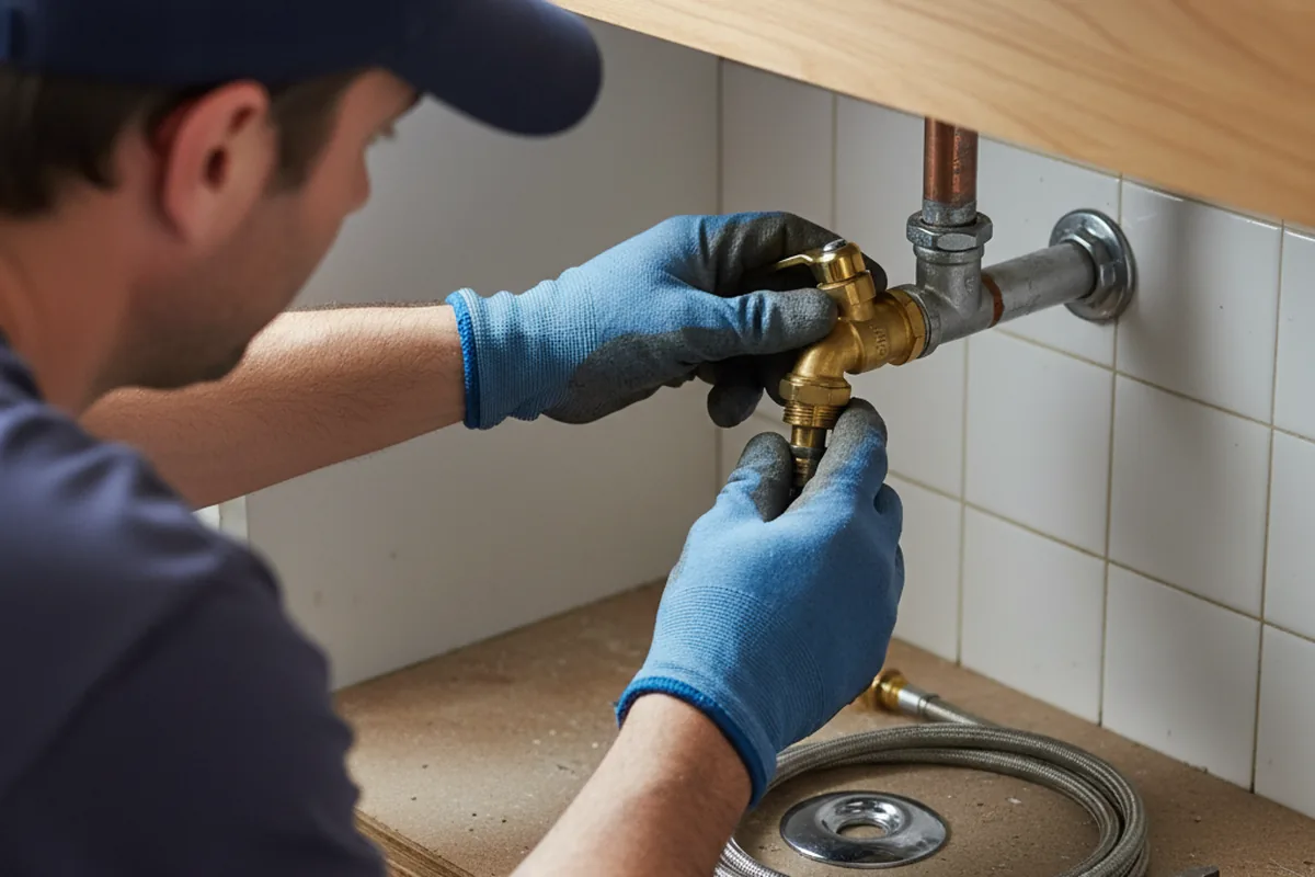 Shutoff valve and fitting work during Emergency Plumbing in Liberty Hill